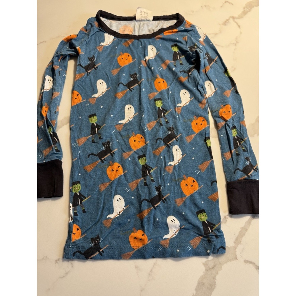 Spearmint Love Halloween Bamboo PJ Top Sz 5 Novelty Witch Cat Ghost Pumpkin